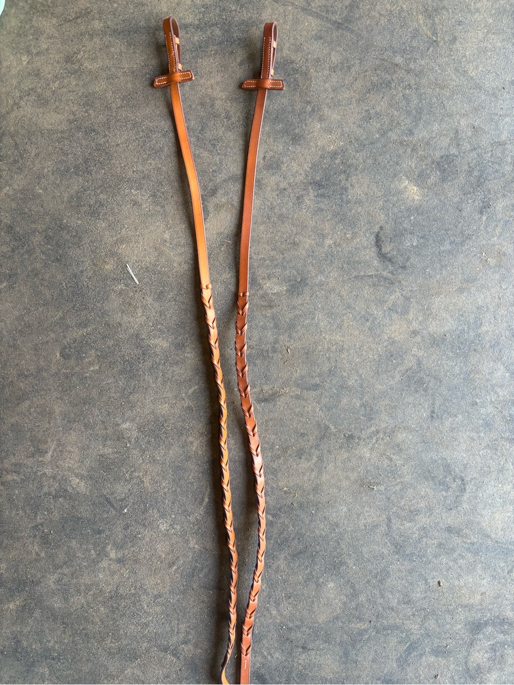 Stubben leather braided reins like new
